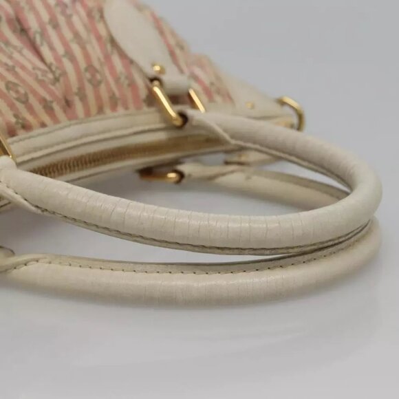 LOUIS VUITTON Mini Lin Croisette Marina PM Bag Pink White M95495 LV Auth 115345 - Picture 5 of 16